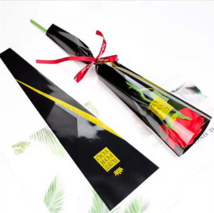 Wrapping Plastik Pembungkus Bunga Satuan Mini Buket Rose Plastik Bunga Mawar 1 tangkai ecer SF18