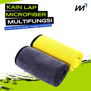 LAP MICROFIBER PREMIUM SIZE 30 X 30 CM/ KAIN LAP MOBIL 2 SISI HALUS / LAP HALUS SERABAGUNA