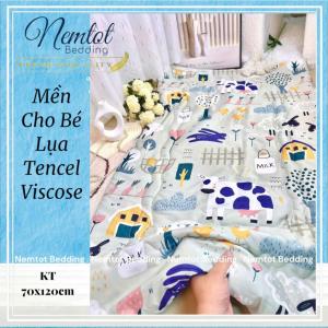 ☪️CHO BÉ☪️ Mền Trẻ Em Đi Học 70x120cm Vải Tencel Viscose Mềm Mại Thoáng Mát Chăn Chần Bông Cao Cấp _ Nemtot Bedding