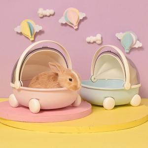 Transparents Hamster HouseSmall Animal Habitat Hamster Bathing Bowl Sand Bath Box for Rabbit Doves Hamster
