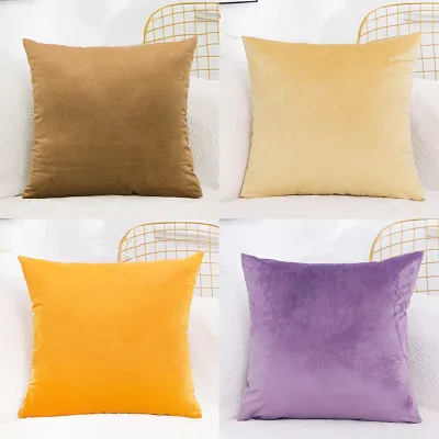 sarung bantal sofa 40cm/45cm/50cm/60cm Velvet cushion cover Home Decorative Sofa Pillowcase（No pillow filling）