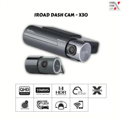 IROAD X30 2WAY CHANNEL QHD 1440P DASH CAM