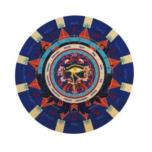 Esoterics Astrologies Pendulum Mat Dowsing Pendulum Rubber Divination Accessories for Star Alignment Energy