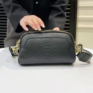 New100%Cow Leather Crocodile Messenger Bag For Women Luxury High Quality Ladies Handbag Crossbody Shoulder Bag Female Purse Sacs2026