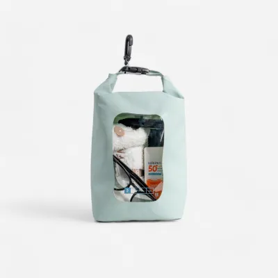 Decathlon Dry bag (IPX6) 2.5 L with window - green.