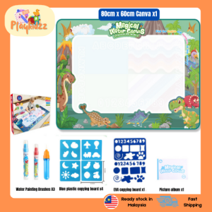 137.[SEDIA STOK ADA] Playkidzz mns Set Lukisan Tikar Air Ajaib Magic Water Drawing Mat Painting Set Educational Toys Early Learning - 儿童水画布