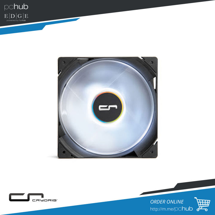 Cryorig QF120 LED Performance White 120mm 600 2200 RPM 3 33mmH2O