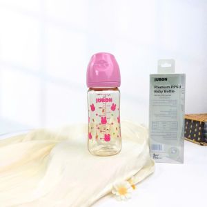 Bình Sữa JUBON PPSU Cao Cấp Mới Họa Tiết Xinh Xắn Núm Siêu Mềm Dung Tích 90ml/170ml/270ml
