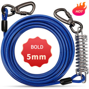 Color PVC Coated Steel Wire Rope Supplies Dog Traction Rope Dog Walking Rope Dog Wire Dog Chain Dog Leash Tie Out Cable