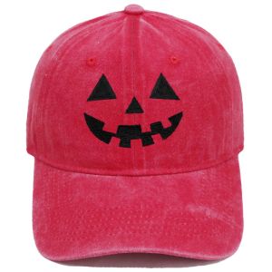MING1996 Breathable Halloween Baseball Cap UV Protection Embroidery Sunshade Cap Cute Creative Embroidered Pumpkin Hat Mens