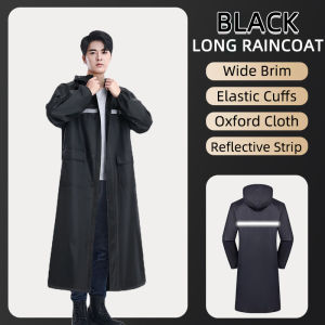 Raincoat For Adults Poncho Rain Coat Long Heavy Duty Premium Oxford Cloth Raincoat for Men Women