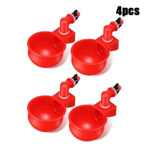 Chicken Waterer Cups 2/4/6pcs Automatic Chicken Watering Cups Poultry Water Feeder Kit Chicken Water Cups