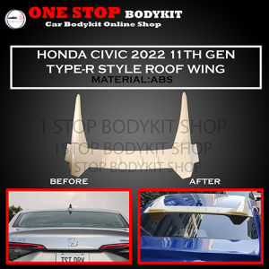HONDA CIVIC 11TH GEN 2022 TYPE-R STYLE ROOF WING REAR WINDOW TOP SPOILER ABS SKIRT LIP BDOYKIT