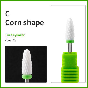 Giũa Móng Tay Gốm Mũi Khoan Máy Làm Móng Chạy Điện 2.35Mm (3/32 Inch) Kích Thước Chuôi Gel Sơn Móng Tay Nghệ Thuật Dụng Cụ Tẩy Lớp Biểu Bì Dụng Cụ