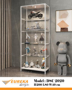 EUREKA 2.5ft Glass Display Cabinet Tempered Steel / Almari Kaca DSC2020/2021/2023 (Delivery & Installation Klang Valley ONLY)