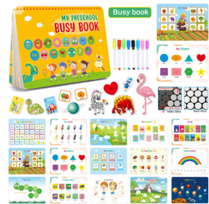 Busy Book  Preschool Learning Activities for Toddlers Montessori Toys Materials and Tracing Coloring Book Quiet Books Children Book Learning 安静书 启蒙书