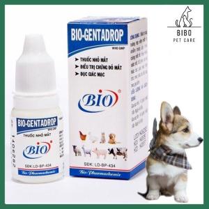 Nhỏ mắt chó mèo Bio Gentadrop vệ sinh giác mạc ngừa viêm đỏ ngứa vệ sinh mắt thú cưng - bibopetcare