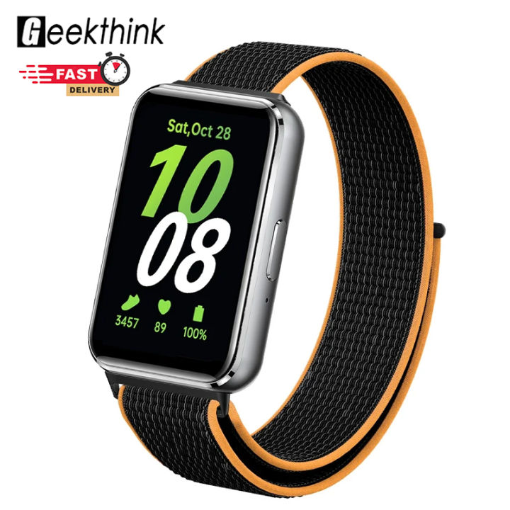 GEEKTHINK สายรัดไนลอนสำหรับ Samsung Galaxy Fit 3สายรัดข้อมือสำหรับ ...