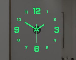 Đồng Hồ Dán Tường 3D Dạ Quang Cỡ Lớn Mã D01 Trang Trí Nghệ Thuật - Đồng Hồ Dán Tường LINH DECOR