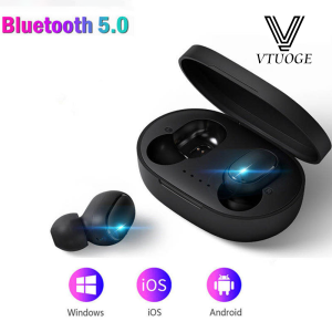VTUOGE A6S Airdots TWS Bluetooth Headsets Wireless Earphone Waterproof headphones Noise Cancelling Earbuds With Mic Handsfree for xiaomi Redmi huawei Airdots Android Mobile Phone