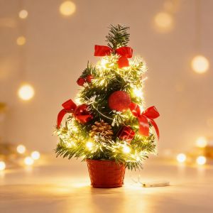 NALANILI 10 Đèn pha Cây thông Noel nhân tạo. đèn LED 3 màu Trang trí cho bữa tiệc Giáng sinh. Chất lượng cao. 20cm Quà Giáng sinh