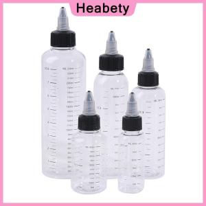 Heabety 30ml-250ml Plastic PET Liquid Capacity Dropper Bottles Pigment Ink Containers