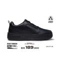 Aerostreet 37-44 Brooklyn Hitam Hitam Hitam - Sepatu Sneakers Casual Sport. 