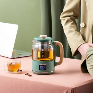 Bear Health Pot Office Mini Small Household Multi-function Glass Boiling Water Flower Teapot Tea Maker for one person YSH-C08T1