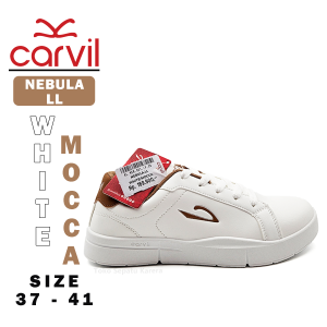 Sepatu Anak Remaja Perempuan Cewek – Sepatu Wanita Dewasa – CARVIL – NBULA– Size 37-41 – Sneakers – Sport – Tali White Mocca