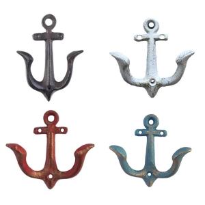 Kirilgu Bucolic Ship Anchors Wall Mount Durable Metal Hook For Seasonal Parties And Entryways 9R3H1