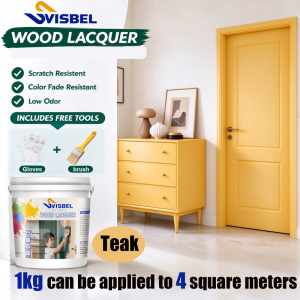 1000g Wood Paint Eco Friendly Water-Based Wood Stain Non Toxic Cat Kayu Gloss Finish For Easy Clean Cat Kayu Kilat Mudah Guna