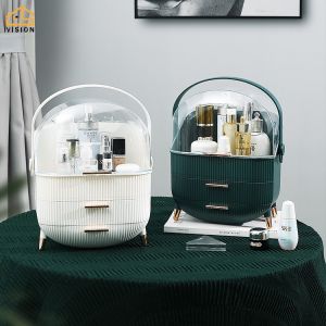 Nordic Style Cosmetic Storage Box: A Large Capacity Makeup Organizer