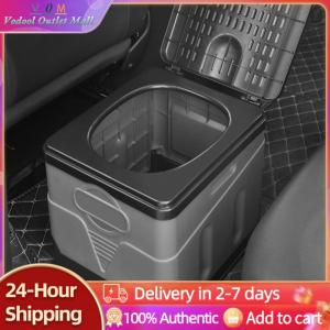 【Outlet】 Car Toilet Bucket Portable Multifunction Bedpan Strong Bearing Capacity Reusable Trash Can for Tour Emergency Self-driving Travel
