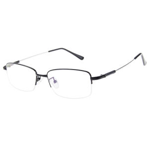 Photochromic Half Frame Nearsighted Glasses Photochromic Myopia Glasses Optical resin lenses -50 ~ -400 Rectangle Graded Eyeglass Metall Frame Eyeglasses Myopia Glasses Glass