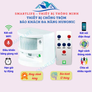 Thiết Bị Chống Trộm Và Báo Khách Đa Năng Hunonic CT01 Kết Nối Wifi Phát Hiện Chuyển Động Hú Còi Báo