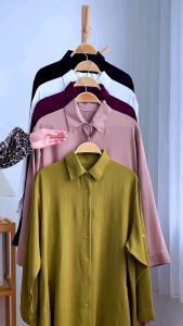 TUNIK POLOS WANITA ARSYLA BUSUI FRENDLY CRINKEL AIRFLOW MURAH