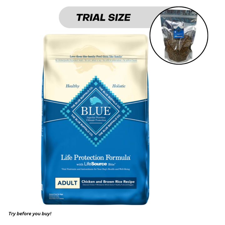 Trial Size The Blue Buffalo Co. Life Protection Formula Chicken & Brown 