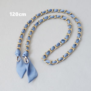New Fashion Boutique Spring Woman Handbag Accessory Chains Detachable Long Cross body Solid Cute Silk Straps Women Boutique DIY Chain Bag Handles