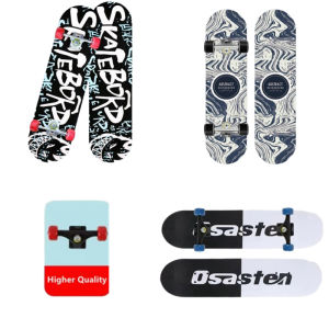 Little Buddy Skateboard for Beginners Men and Women Gift for Beginners Adult Children Youth Professional Skateboad Random Color