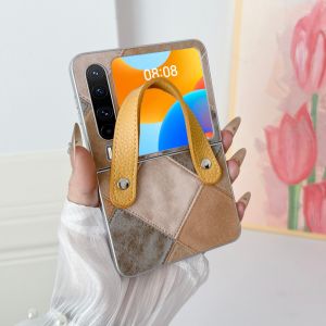 For Huawei Pura X Case Retro PU Leather Skin Handbag Protective Back Cover Case For Huawei pura x PuraX Full Cover Phone Shell