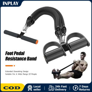 Multifunction Yoga Training Tension Rope Foot Pedal Puller Pedal Sit-ups Fitness Four Tension Ropes Pedal Tension Rope Puller Workout Equipment Elastic Resistance Band Foam Stretch Fitness Gym Machines Home