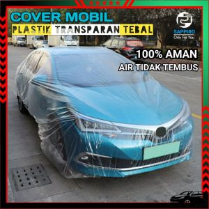 Body Cover Sarung Mobil INNOVA YARIS JAZZ CAMRY VIOS CIVIC Plastik Transparant TEBAL 100 Anti Air