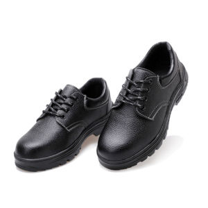 Leather work shoes Labor shoes Mens leather shoes work shoes steel toe shoes Microfiber leather breathable shockproof wear-resistant anti-slip upper