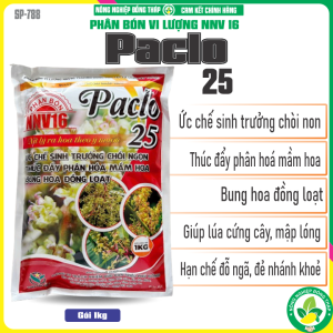 Phân Bón VL NNV16 PACLO 25 – Xử Lý Ra Hoa Theo Ý Muốn - Ức Chế Sinh Trưởng Chồi Ngọn Thúc Đẩy Phân Hóa Mầm Hoa Bung Hoa Đồng Loạt (Gói 1Kg)