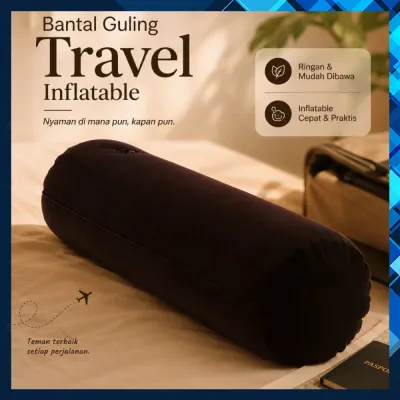 Bantal Guling Angin Portable Travel Inflatable Pillow PVC HM654