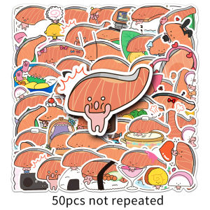 Sanrio Kirimi สติ๊กเกอร์50ชิ้นสติกเกอร์สเก็ตบอร์ดแล็ปท็อปแบบทำมือกระเป๋าเดินทางของเล่นเด็กโทรศัพท์ติดรถยนต์รถจักรยาน