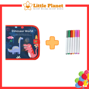 [Reusable Drawing Book] Children Coloring Education Book Kids Erasable Book | Buku Lukisan Mewarna Kanak Kanak |  儿童益智绘本
