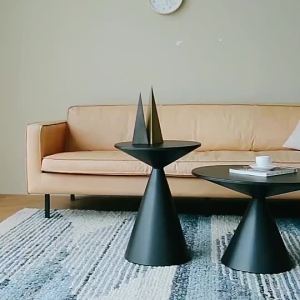 LZ-Light Luxury Creative Side Table Simple Modern Living Room Sofa Tea Table Small Table Household Bedroom Round Table Bedside Table