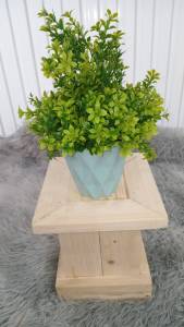 ต้นไม้ปลอม ต้นไม้ประดิษฐ์ ดอกไม้ปลอม ดอกไม้ประดิษฐ์ ยูคาพร้อมกระถางพลาสติกสีดำ ตั้งโต๊ะ 20 ซม.