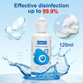 Solution for Contact Lens: Magister Contact Lens Solution 120ML ALL IN ONE Multi Purpose / 10ML Eye Drops Contact Lens Lubricant